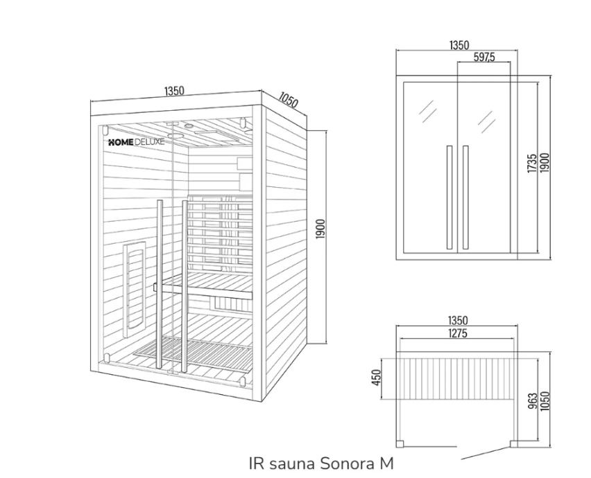 IR sauna Sonora M - Slika 5
